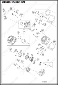 CYLINDER, CYLINDER HEAD, 2019 KTM 65-SX