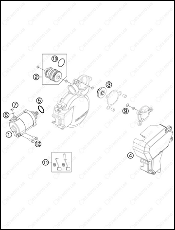 ELECTRIC STARTER, 2013 KTM 200-XC-W