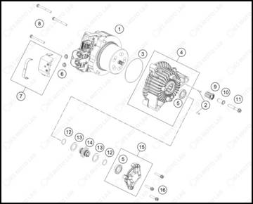 ENGINE CASE, 2024 KTM SX-E-5