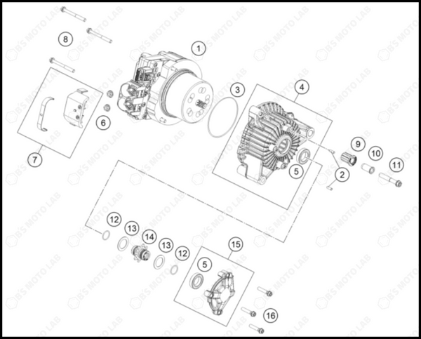 ENGINE CASE, 2024 KTM SX-E-5