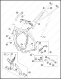 FRAME, 2013 KTM 200-XC-W
