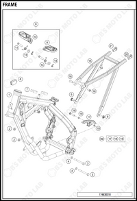 FRAME, 2019 KTM 65-SX