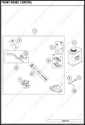 FRONT BRAKE CONTROL, 2019 KTM 65-SX