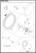 FRONT WHEEL, 2019 KTM 65-SX