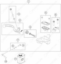 FRONT BRAKE CONTROL, 2024 KTM 50-SX-F