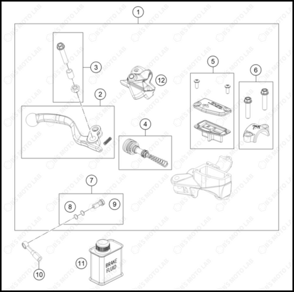 FRONT BRAKE CONTROL, 2024 KTM SX-E-5