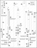 FRONT FORK DISASSEMBLED, 2013 KTM 300-XC-W