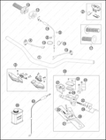 HANDLEBAR, CONTROLS, 2013 KTM 300-XC-W