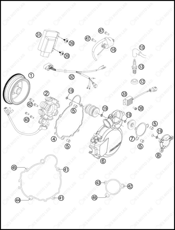 IGNITION SYSTEM, 2013 KTM 200-XC-W