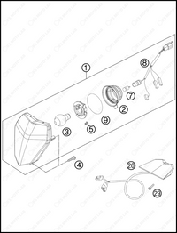 LIGHTING SYSTEM, 2013 KTM 200-XC-W