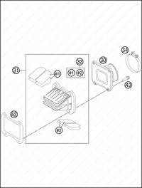 REED VALVE CASE, 2013 KTM 300-XC-W