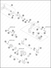 SHIFTING MECHANISM, 2013 KTM 300-XC-W