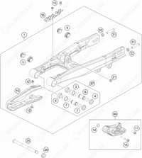 SWING ARM, 2024 KTM 50-SX-F