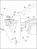 TANK, SEAT, COVER, 2013 KTM 300-XC-W