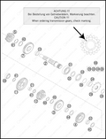 TRANSMISSION II - COUNTERSHAFT, 2013 KTM 200-XC-W